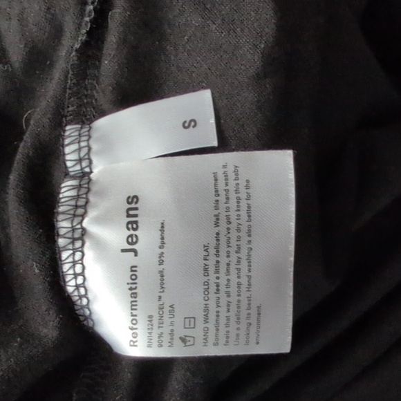 Reformation Jeans Fit And Flare Black Sleeveless Dress - Picture 5 of 5